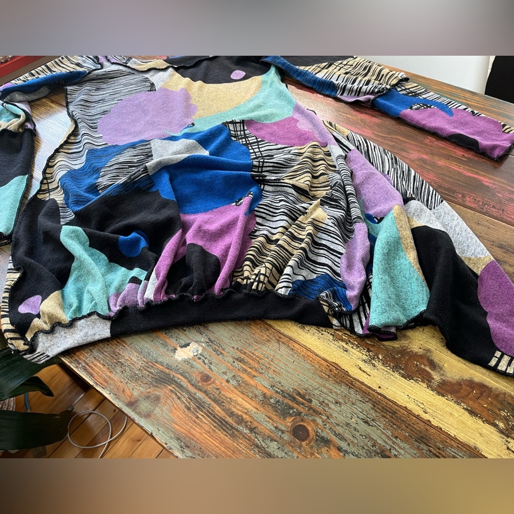 Multicolor Abstract Women's Dress - Picture 4 of 10